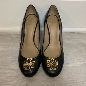 Tory Burch Leather Wedges